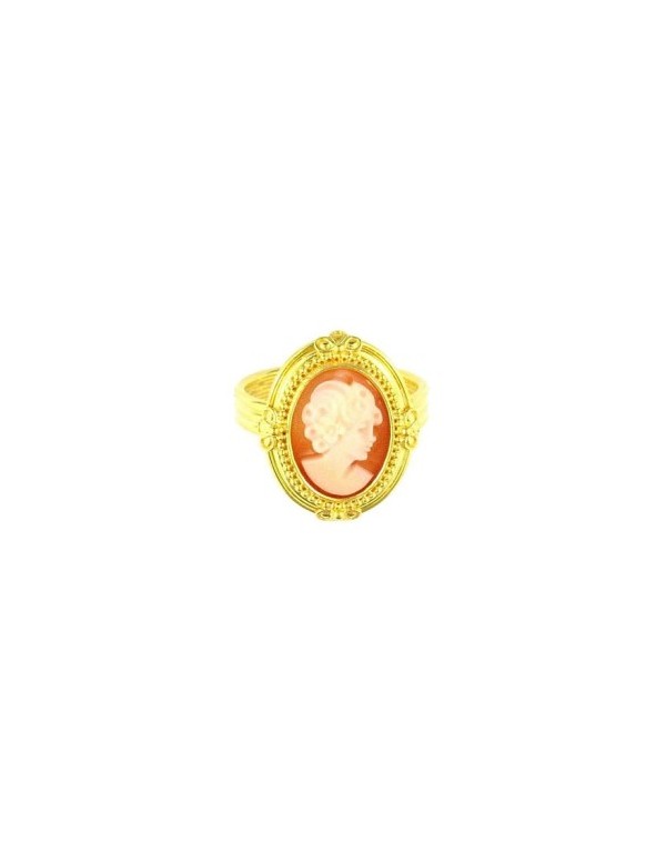 Χρυσό Δαχτυλίδι με Cameo