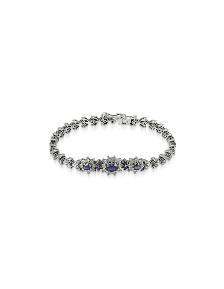 Bracelet with sapphires